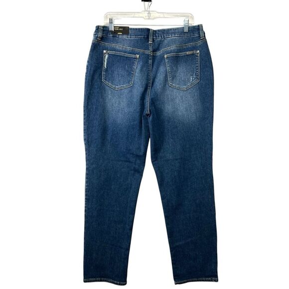 Chicos So Slimming Girlfriend Slim Leg Ankle Jeans chicos 2.5 embroidered jeans - Picture 12 of 16